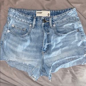 Garage jean shorts